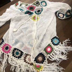 Bohemian Crochet Fringe Cover-Up